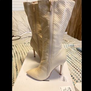 Snake skin boots